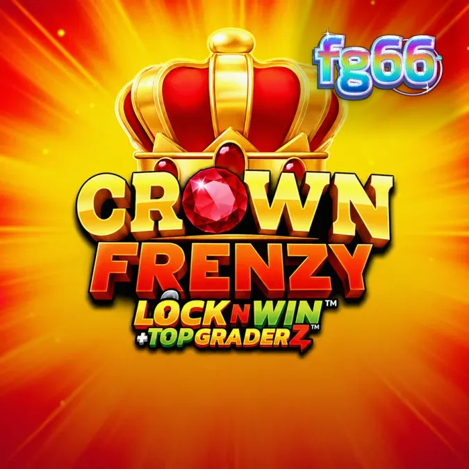 Crown Frenzy LockNWin স্লট গেমের নিয়ন থিমযুক্ত ইন্টারফেস